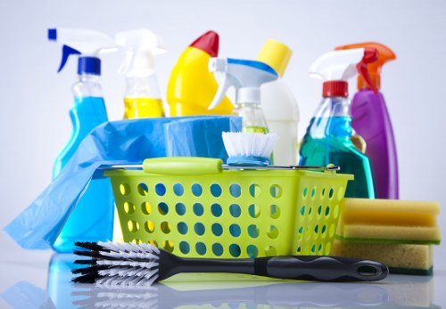Office cleaning service in TW10 with a tidy modern workspace