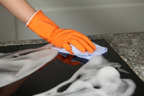 Person viewing cookie settings on a laptop for Carpet Cleaners TW10