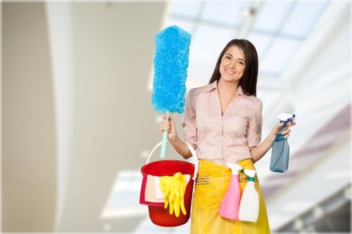High-touch surface sanitising during office cleaning in TW10