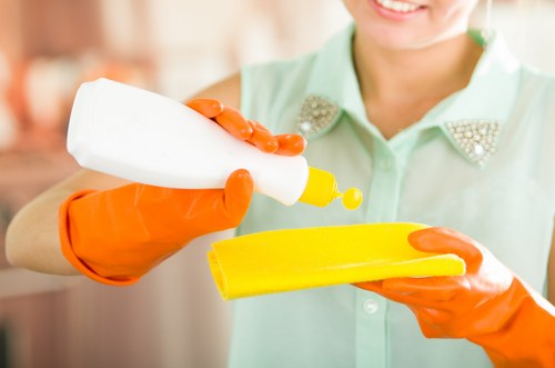 Inspection of carpet cleaning results and service concern